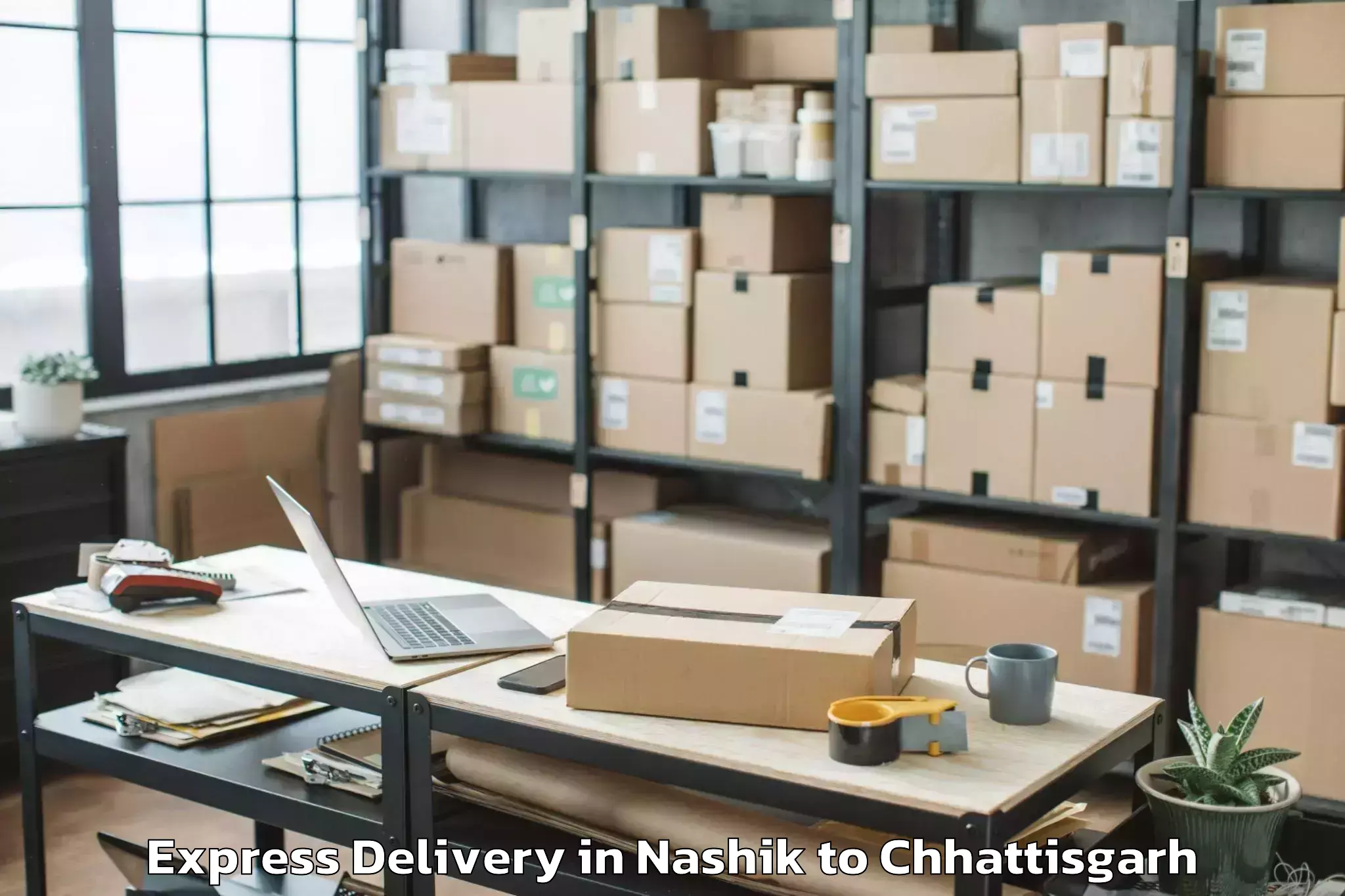 Get Nashik to Kharora Express Delivery